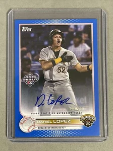 2022 Topps Pro Debut Dariel Lopez Auto Blue 057/150 Pirates #PD-25 Pirates - Picture 1 of 3