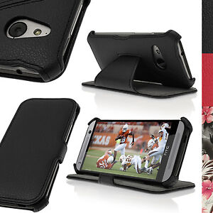 PU Leder Flip Etui Tasche Hülle für HTC One MINI 2 2014 M8 Mini Stand Case Cover