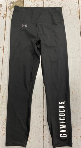 SOUTH CAROLINA GAMECOCKS Women's Cropped Legging Pants MEDIUM Under Armour  NWT Cover