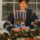  24 Pcs Hanukkah Ornament Balls Small Decors Christmas Tree Hanging Shatterproof