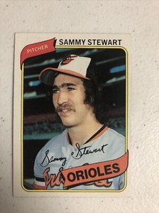 1980 Topps Sammy Stewart N Baltimore Orioles #119