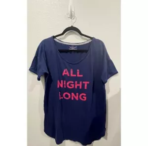 Camiseta de dormir VICTORIA'S SECRET azul marino talla M - Imagen 1 de 3