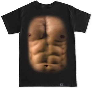 6 pack abs work out fitness gym sit ups lift weight beach body flex T Shirt - Picture 1 of 4