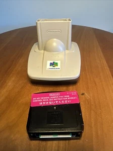 Official Nintendo 64 GB Transfer Pak Pack Gameboy NUS-019 & Jumper Pack NUS-008 - Picture 1 of 4