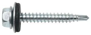 SWG Bohrschraube 4,8 x 25 mm verzinkt Anthrazitgrau RAL 7016 Sechskantkopf 100 S - Bild 1 von 3