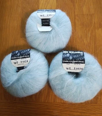 3 Kid Melange by Feza Italy, color 160,  80% kid mohair yarn--FREE SHIPPING - Image 1 of 2