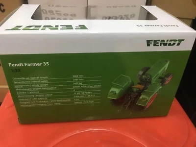 Universal hobbies 1/32 Fendt Farmer 3S 2WD Tractor DIECAST UH5270 Gift - Image 1 of 2