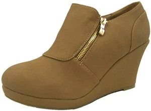 TOP Moda Women's Rita-2 Bootie, Tan, 6.5 - Picture 1 of 1