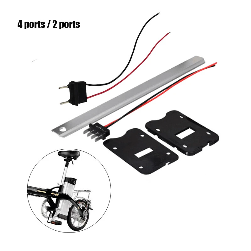 2 4 pins Wires+ mounting plate + aluminium rail Bar for Bike Silverfish Battery - Image 1 of 1