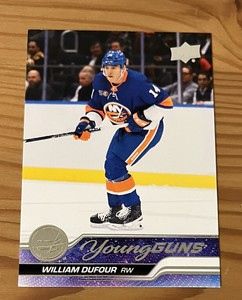 2023-24 Upper Deck Series 1 William Dufour Young Guns #206 Islanders