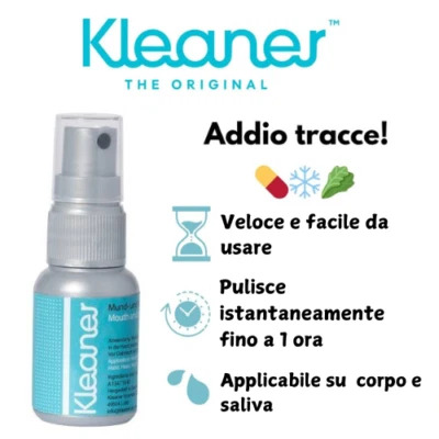 Kleaner collutorio spray anti thc pulizia orale 30 ml detergente per tossine - Immagine 1 di 4