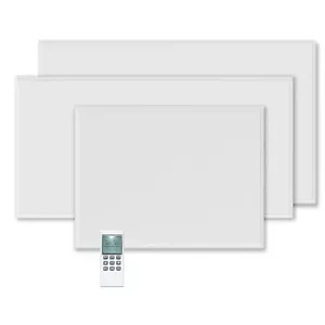 Infrarotheizung mit Thermostat Wandheizung Heizplatte Heizpaneel Heizkörper - Bild 1 von 16