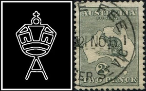 1913 Australia 2d gris primera marca de agua canguro estampilla buena a fina usada - Imagen 1 de 1