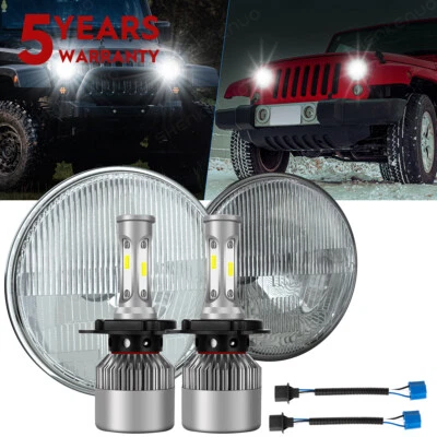 Faros LED redondos de 7 pulgadas para Chevrolet G10 G20 G30 1975 1976 1977 1978-1987 Foto 1 de 4