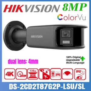 Hikvision DS-2CD2T87G2P-LSU/SL 8MP Panorama ColorVu Bullet IP Kamera 4MM Lens DE - Picture 1 of 9