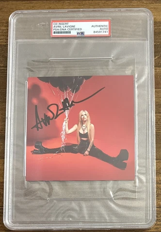 Avril Lavigne Signed Love Sux Sucks CD Art Card PSA DNA Certified Autograph Cover