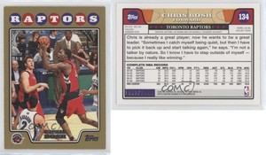 2008-09 Topps Gold Border /2008 Chris Bosh #134 HOF