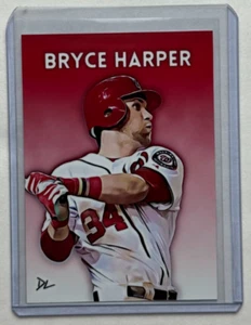 Bryce Harper Limited Artist Signed "Washington Nationals" Trading Card 1/10 - Picture 1 of 2