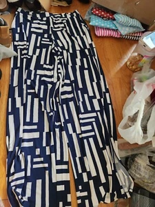 Dennis Basso Women's REGULAR ITALIA KNIT PRINTED Pants W/ HIGH SLIT SIZE S - Picture 1 of 6