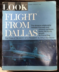 “Troubled Flight From Dallas” JFK LOOK Magazine 1967 Kennedy Johnson RARE! - Bild 1 von 3