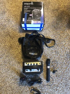 Hisonic HS210 Rechargeable Portable PA System with Wireless Microphone AT 22 - Picture 1 of 8