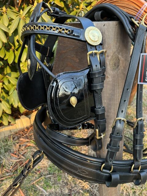 Hunt's Black Leather Pairs Driving Harness With Van Der Wiel Breast  Collars, Horse Size - 6076-3 - GOOD APPLE EQUINE