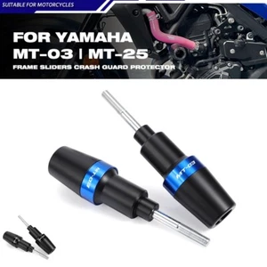 CNC Frame Sliders Crash Protector For YAMAHA MT03 MT25 2015-2024 2021 MT-03 - Picture 1 of 21