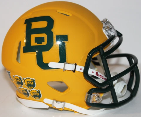 2019 Baylor Bears Custom Riddell Mini Helmet v Texas Cover