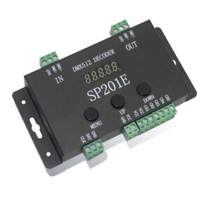 SP201E 1024 Pixel DMX512 Decoder for SK6812 WS2801 WS2813 RGBWW IC DC 5V-24V
