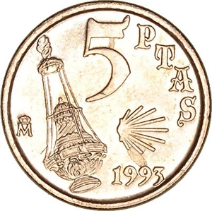 * Gutse * JCI-495,5 Pesetas 1993,Variante Di Bordo ,H. War 442,Senza Circolare - Picture 1 of 2