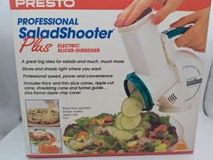 Vintage Presto Professional Salad Shooter Plus 02972 With Ripple Chip Cone 1994 - Picture 1 of 2