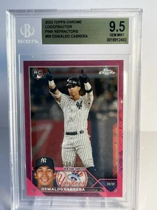 Oswaldo Cabrera 2023 Topps Chrome Pink Logofractor RC #69 Refractor /199 GEM‼️ - Picture 1 of 2