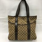 Auth gucci GG canvas tote bag canvas brown 145971 200047 from Japan 0515 AS4070