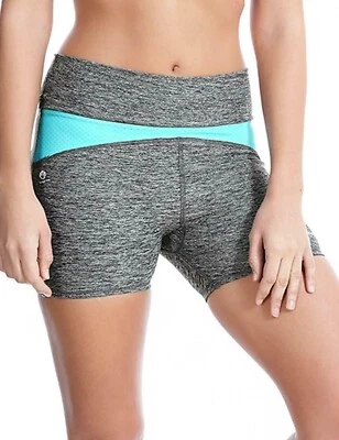 Pantalones Cortos Reflectantes Freya Active S 10 12 Deporte Gimnasio Correr Ejercicio Gris Azul 4019 Foto 1 de 4