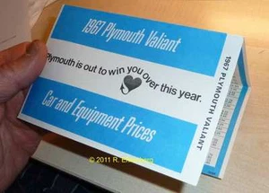 Mopar! 1967 Plymouth Valiant 100 / 200 / Signet Factory Codes / Prices / Options - Picture 1 of 1