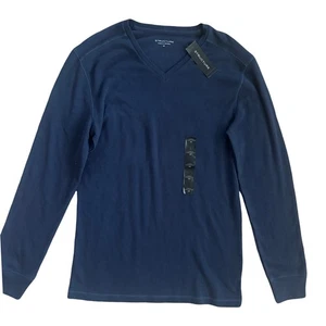 NWT Structure Men's Waffle Thermal Long Sleeve - Blue - Medium - Picture 1 of 2