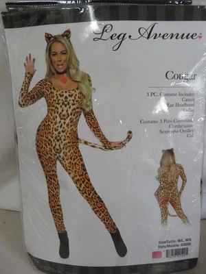 Leg Avenue Cougar 3 Piezas Disfraz Halloween Leopardo Gato Talla M/L Foto 1 de 3