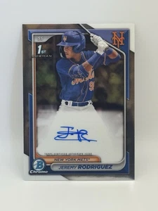 2024 Bowman Chrome Prospect Auto Jeremy Rodriguez #CPA-JRZ Auto - Bild 1 von 2