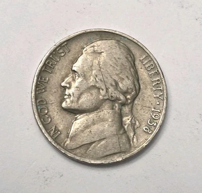 1938 Jefferson Nickel Double Die Obverse (Ddo). Very Fine Condition. - Image 1 of 4