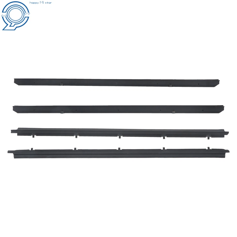 Juego de 4 piezas de sellos de fieltros de barrido de ventana para Chevy S10 1982-1993 Foto 1 de 4