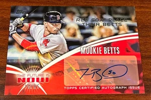 Mookie Betts 2014 Topps The Future Is Now RC Auto #’d /25 Autograph Rookie SP - Bild 1 von 3