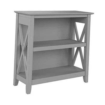  Небольшой книжный шкаф Key West в компактном домашнем органайзере, 2 полки Cape Cod серый - Изображение 1 из 4