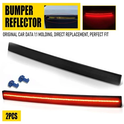 Luz reflectora LED roja para parachoques trasero Chevrolet Corvette C7 2014-17 2018 2019 Foto 1 de 4