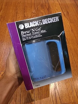 Taza de repuesto vintage Black And Decker Brew And Go azul nueva en caja Foto 1 de 4
