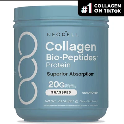 NeoCell Collagen Bio-Peptides Powder 20oz -Grassfed Protein Supplement-Advanced - Image 1 of 4