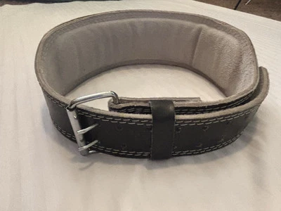 Cinturón de levantamiento de pesas de cuero Gold's Gym - S/M - Foto 1 de 4