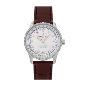 Breitling Navitimer Acero Diamante Cerámica Auto 35mm Correa Reloj A17395211A1P1 - Imagen 1 de 5