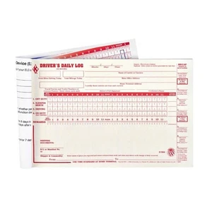 ELD Backup Driver Log Book 5-Pack with Inspection Report & Daily Recap - Picture 1 of 6