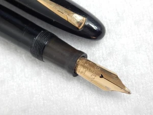LOT# 408Y. VINTAGE MABIE TODD SWAN LEVERLESS FOUNTAIN PEN. FLEX NIB, B TO BBB - Picture 1 of 16