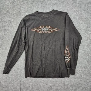 Camisa De Colección No Fear Para Hombres Mediana Negra Y2K Llama Patinador Grunge Carreras Motocross - Imagen 1 de 6